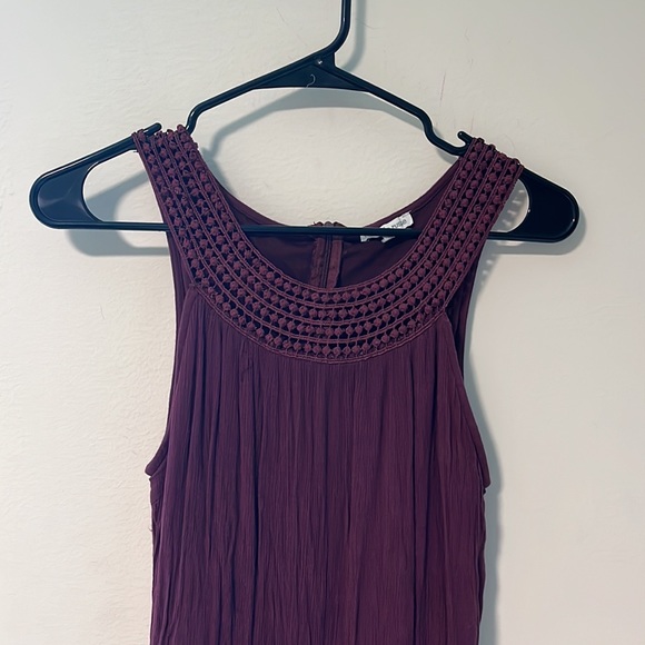 Maroon Charlotte Russe Romper - Picture 2 of 5